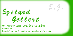 szilard gellert business card