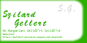 szilard gellert business card